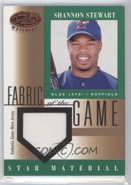 2001 Leaf Certified Materials - Fabric of the Game #FG-107 - Shannon Stewart