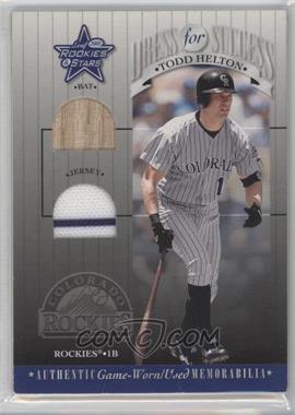 2001 Leaf Rookies & Stars - Dress For Success #DFS-8 - Todd Helton