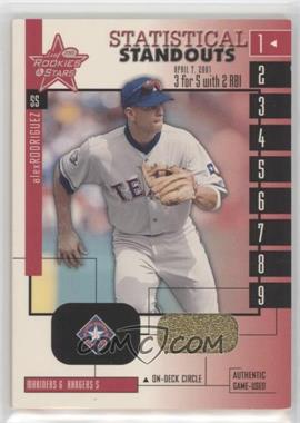 2001 Leaf Rookies & Stars - Statistical Standouts #SS-10 - Alex Rodriguez [EX to NM]