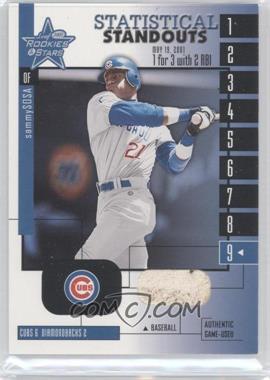 2001 Leaf Rookies & Stars - Statistical Standouts #SS-18 - Sammy Sosa