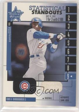 2001 Leaf Rookies & Stars - Statistical Standouts #SS-18 - Sammy Sosa