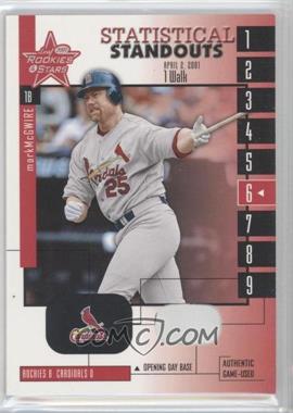 2001 Leaf Rookies & Stars - Statistical Standouts #SS-24 - Mark McGwire