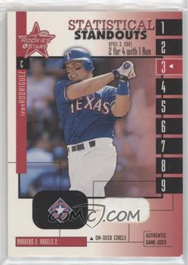 2001 Leaf Rookies & Stars - Statistical Standouts #SS-3 - Ivan Rodriguez [EX to NM]