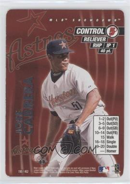2001 MLB Showdown - [Base] - Edition 1 #190 - Jose Cabrera [EX to NM]