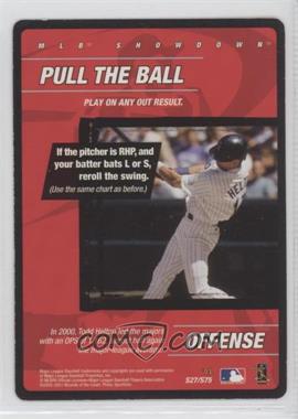 2001 MLB Showdown - Strategy #S27 - Offense - Pull the Ball