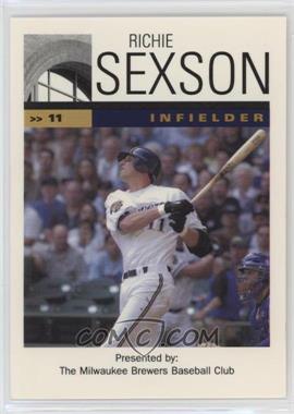 2001 Milwaukee Brewers Team Issue - [Base] #11 - Richie Sexson