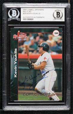 2001 Multi-Ad Sports Lowell Spinners - [Base] #28 - Kevin Youkilis [BAS BGS Authentic]