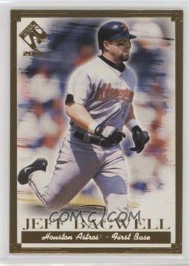 2001 Pacific Private Stock - [Base] - Gold Portraits Missing Serial Number #50 - Jeff Bagwell