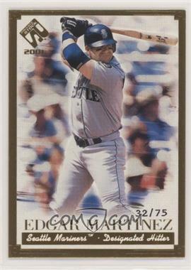 2001 Pacific Private Stock - [Base] - Gold Portraits #110 - Edgar Martinez /75