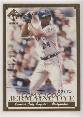 2001 Pacific Private Stock - [Base] - Gold Portraits #56 - Jermaine Dye /75