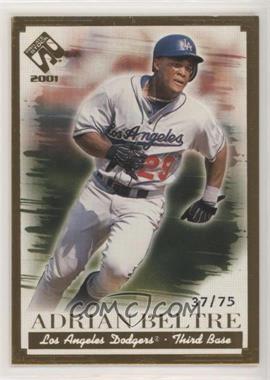2001 Pacific Private Stock - [Base] - Gold Portraits #59 - Adrian Beltre /75