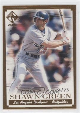 2001 Pacific Private Stock - [Base] - Gold Portraits #61 - Shawn Green /75