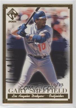2001 Pacific Private Stock - [Base] - Gold Portraits #64 - Gary Sheffield /75