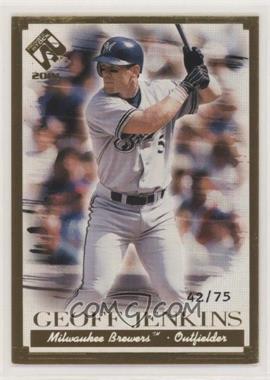2001 Pacific Private Stock - [Base] - Gold Portraits #66 - Geoff Jenkins /75