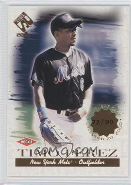 2001 Pacific Private Stock - [Base] - Premiere Date #138 - Timo Perez /90