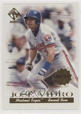 2001 Pacific Private Stock - [Base] - Premiere Date #72 - Jose Vidro /90