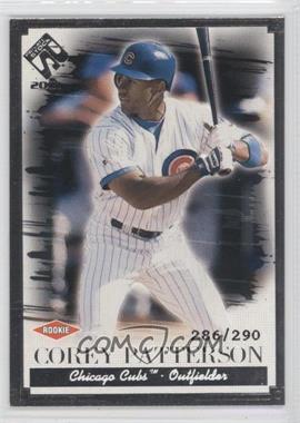 2001 Pacific Private Stock - [Base] - Silver Portraits #130 - Corey Patterson /290