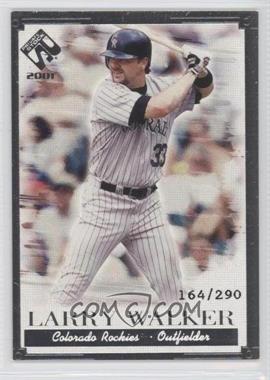 2001 Pacific Private Stock - [Base] - Silver Portraits #41 - Larry Walker /290