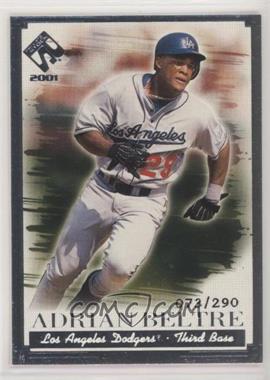 2001 Pacific Private Stock - [Base] - Silver Portraits #59 - Adrian Beltre /290