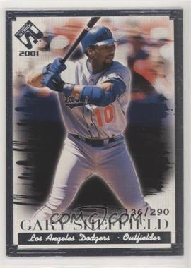 2001 Pacific Private Stock - [Base] - Silver Portraits #64 - Gary Sheffield /290