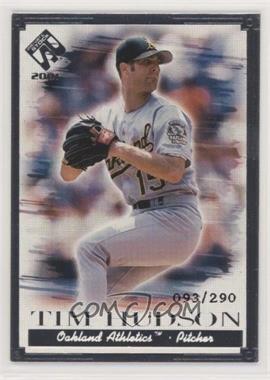 2001 Pacific Private Stock - [Base] - Silver Portraits #85 - Tim Hudson /290