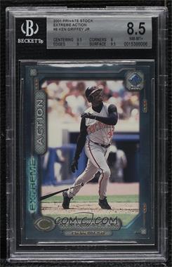 2001 Pacific Private Stock - Extreme Action #8 - Ken Griffey Jr. [BGS 8.5 NM‑MT+]