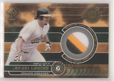 2001 Pacific Private Stock - Game-Used Gear - Jersey Patch #126 - Jason Giambi