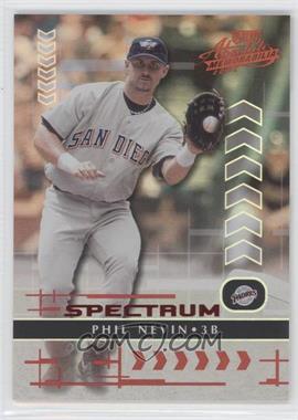 2001 Playoff Absolute Memorabilia - [Base] - Spectrum #56 - Phil Nevin /10