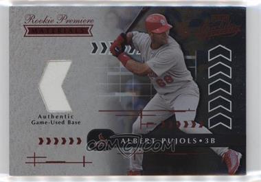 2001 Playoff Absolute Memorabilia - [Base] #157 - Rookie Premiere Materials - Albert Pujols /700