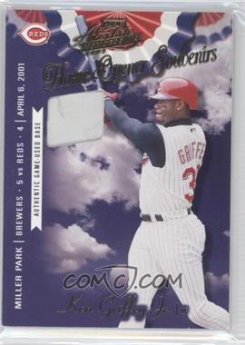 2001 Playoff Absolute Memorabilia - Home Opener Souvenirs - Single #OD-40 - Ken Griffey Jr. /400