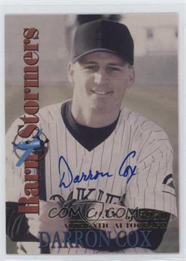 2001 Royal Rookies Throwbacks - BarnStormers - Autographs #B6 - Darron Cox /3950