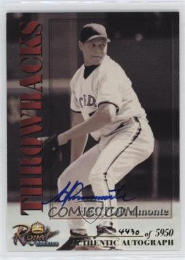 2001 Royal Rookies Throwbacks - [Base] - Autographs #17 - Hector Almonte /5950