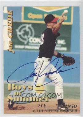 2001 Royal Rookies Throwbacks - Boys of Summer - Autographs #BOS#3 - Joe Crede /2950