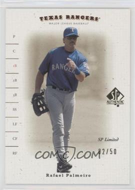 2001 SP Authentic - [Base] - SP Limited #21 - Rafael Palmeiro /50