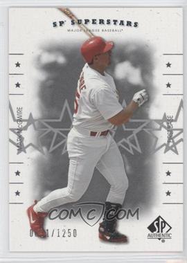 2001 SP Authentic - [Base] #137 - SP Superstars - Mark McGwire /1250