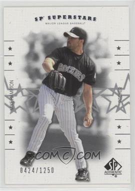 2001 SP Authentic - [Base] #170 - SP Superstars - Mike Hampton /1250