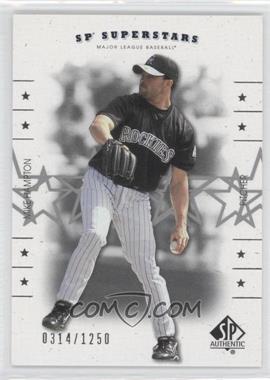 2001 SP Authentic - [Base] #170 - SP Superstars - Mike Hampton /1250