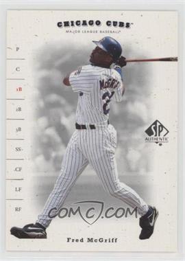 2001 SP Authentic - [Base] #199 - Fred McGriff