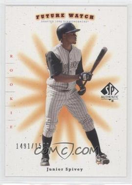 2001 SP Authentic - [Base] #239 - Future Watch - Junior Spivey /1500