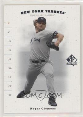 2001 SP Authentic - [Base] #38 - Roger Clemens