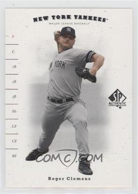 2001 SP Authentic - [Base] #38 - Roger Clemens