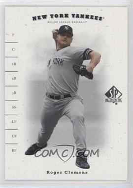 2001 SP Authentic - [Base] #38 - Roger Clemens