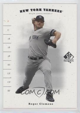 2001 SP Authentic - [Base] #38 - Roger Clemens