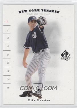 2001 SP Authentic - [Base] #39 - Mike Mussina