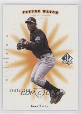 2001 SP Authentic - [Base] #94 - Future Watch - Juan Uribe /1250
