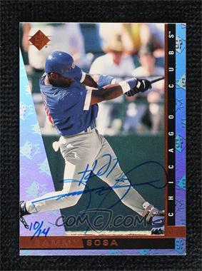 2001 SP Authentic - Buyback Autographs #40.2 - Sammy Sosa (1997 SP) /14