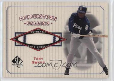 2001 SP Authentic - Cooperstown Calling #CC-TG - Tony Gwynn