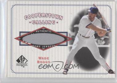 2001 SP Authentic - Cooperstown Calling #CC-WB - Wade Boggs