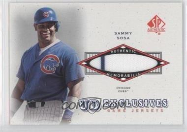 2001 SP Authentic - UD Exclusives Game Jerseys #UD-SS - Sammy Sosa