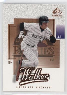 2001 SP Game Bat Edition - [Base] #89 - Larry Walker